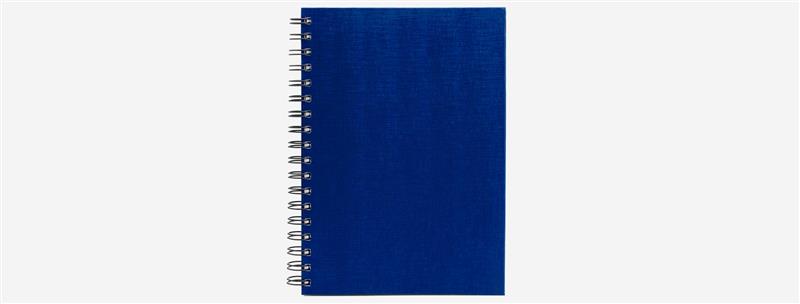 Caderno Pautado Com Wire-O - Azul - 23,5X18Cm - 10