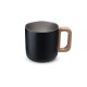 Caneca térmica com alça em madeira Personalizado