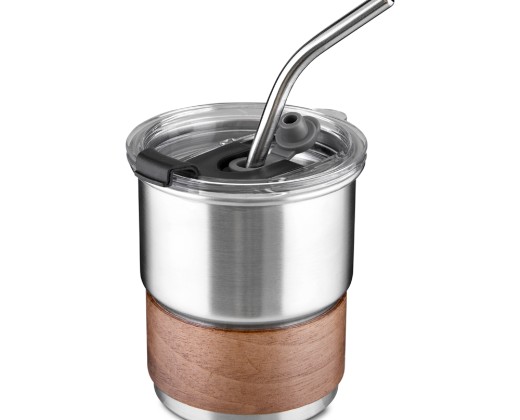 Copo em inox com canudo Personalizado