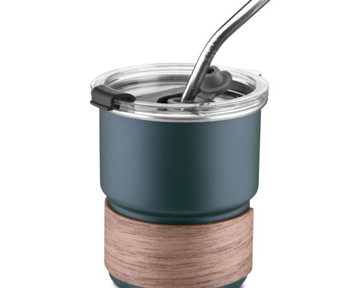 Copo em inox com canudo Personalizado