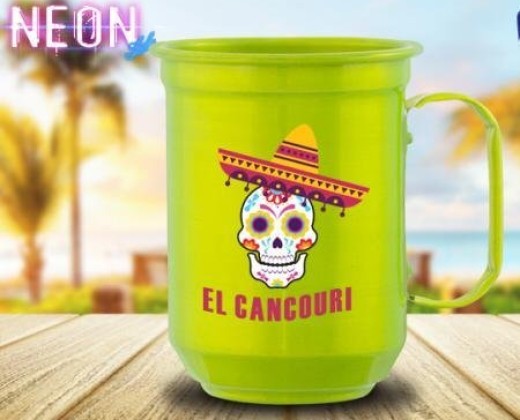 Caneca de Alumínio Colorida 600ml Color Laser