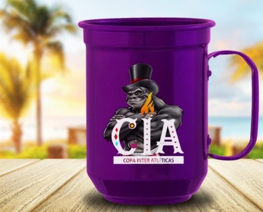 Caneca de Alumínio Colorida 600ml Color Laser