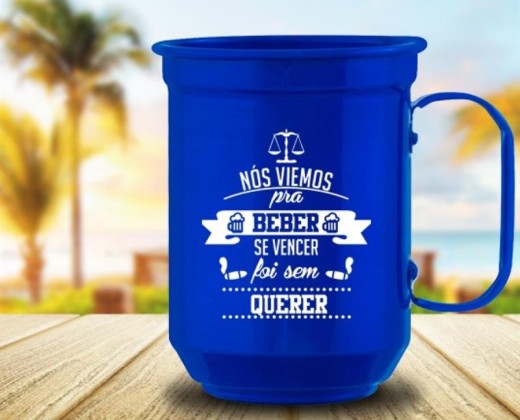 Caneca de Alumínio Colorida 600ml Color Laser