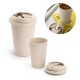 Copo de viagem em fibra de bambu e PP com tampa flip top (380 mL) para brinde