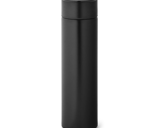 Garrafa térmica em aço inox de parede dupla isolada a vácuo, com termômetro digital (450 mL) brinde