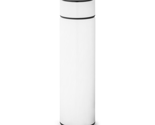 Garrafa térmica em aço inox de parede dupla isolada a vácuo, com termômetro digital (450 mL) brinde