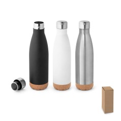 Garrafa térmica em aço inox de parede dupla isolada a vácuo (560 mL) personalizado