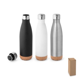 Garrafa térmica em aço inox de parede dupla isolada a vácuo (560 mL) personalizado