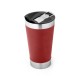 Copo de viagem em aço inox térmico, com parede dupla isolada a vácuo (630 mL) brinde