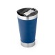 Copo de viagem em aço inox térmico, com parede dupla isolada a vácuo (630 mL) brinde