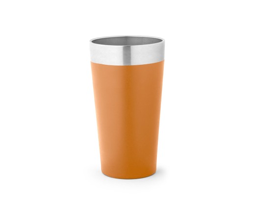 Copo de viagem em aço inox térmico, com parede dupla isolada a vácuo (540 mL) personalizado