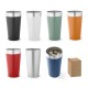 Copo de viagem em aço inox térmico, com parede dupla isolada a vácuo (540 mL) personalizado