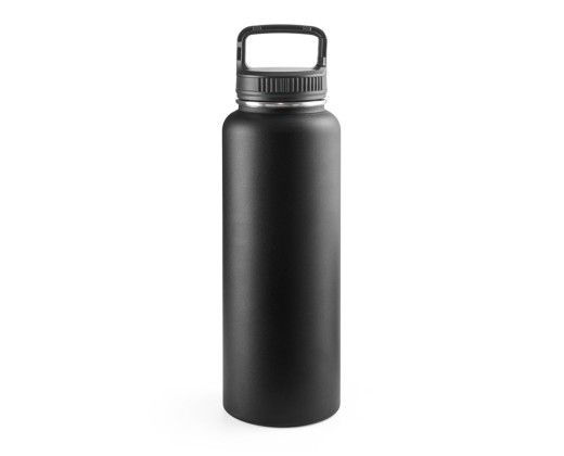 Garrafa esportiva térmica em aço inox 90% reciclado com revestimento em pó (1200 mL) personalizado