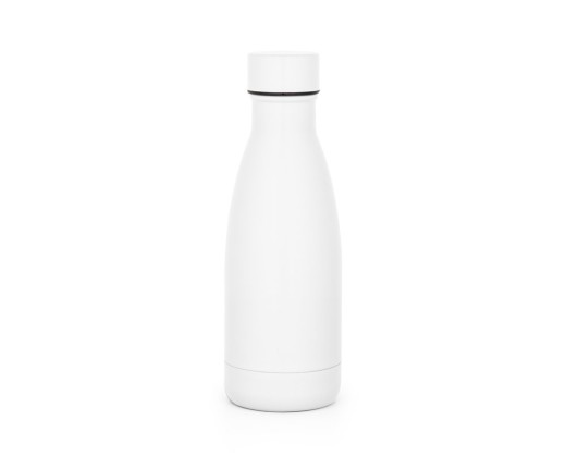 Garrafa térmica em aço inox 90% reciclado de parede dupla isolada a vácuo, com acabamento em mate (400 mL) personalizado