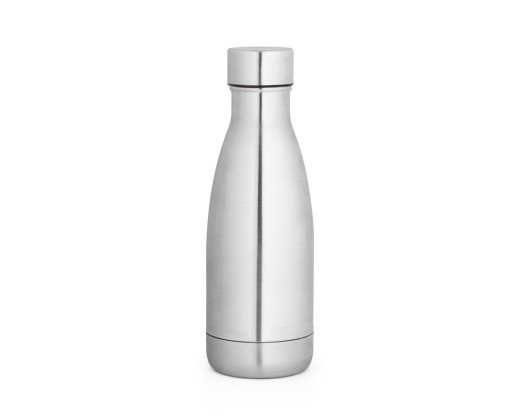Garrafa térmica em aço inox 90% reciclado de parede dupla isolada a vácuo, com acabamento em mate (400 mL) personalizado