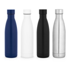 Garrafa térmica em aço inox 90% reciclado de parede dupla isolada a vácuo, com acabamento mate (810 mL) com logotipo