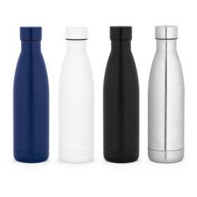 Garrafa térmica em aço inox 90% reciclado de parede dupla isolada a vácuo, com acabamento mate (810 mL) com logotipo