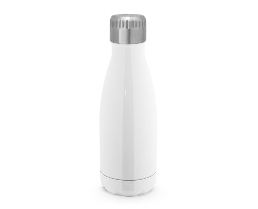 Garrafa térmica para sublimação em aço inox de parede dupla isolada a vácuo (380 mL) personalizado