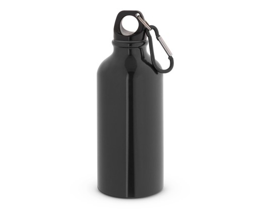 Garrafa esportiva em alumínio com acabamento brilhante (400 mL) com logotipo