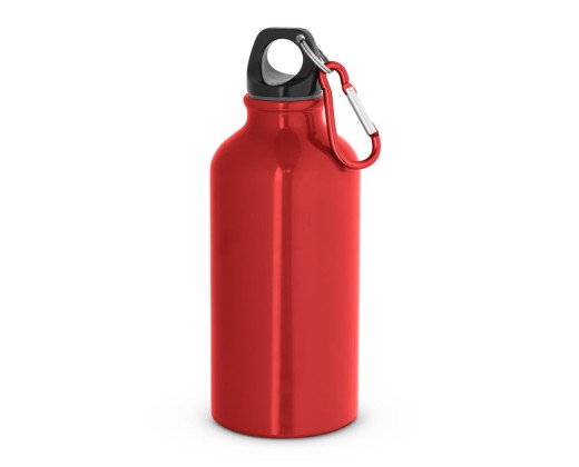 Garrafa esportiva em alumínio com acabamento brilhante (400 mL) com logotipo