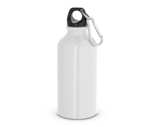 Garrafa esportiva em alumínio com acabamento brilhante (400 mL) com logotipo