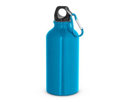 Garrafa esportiva em alumínio com acabamento brilhante (400 mL) com logotipo