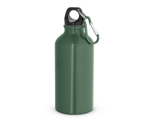 Garrafa esportiva em alumínio com acabamento brilhante (400 mL) com logotipo