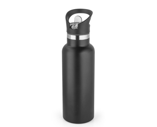 Garrafa térmica em aço inox de parede dupla isolada a vácuo (570 mL) com logotipo