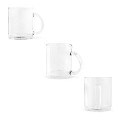 Caneca em vidro para sublimação (350 mL) corporativo