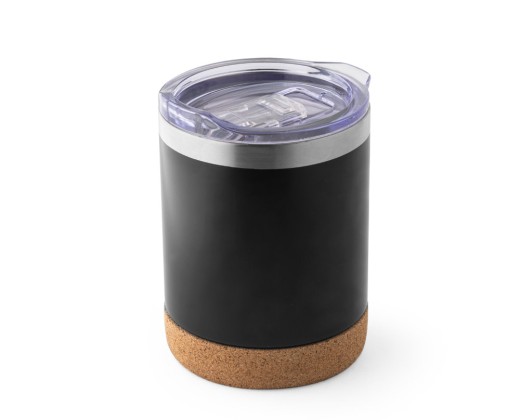 Copo de viagem térmico em aço inox, de parede dupla isolada a vácuo (400 mL) personalizado