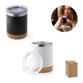 Copo de viagem térmico em aço inox, de parede dupla isolada a vácuo (400 mL) personalizado