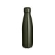 Garrafa térmica em aço inox de parede dupla isolada a vácuo, com acabamento metalizado (510 mL) promocional