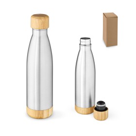 Garrafa térmica em aço inox 90% reciclado de parede dupla isolada a vácuo (800 mL) com logotipo