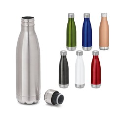 Garrafa térmica em aço inox de parede dupla isolada a vácuo (510 mL) personalizado