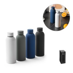 Garrafa térmica em aço inox 36% reciclado de parede dupla isolada a vácuo (550 mL) personalizado
