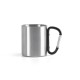 Caneca em aço inox, com pega em forma e função de mosquetão (230 mL) promocional