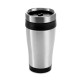 Copo de viagem em aço inox e PP, térmico com parede dupla isolada a ar (420 mL) corporativo