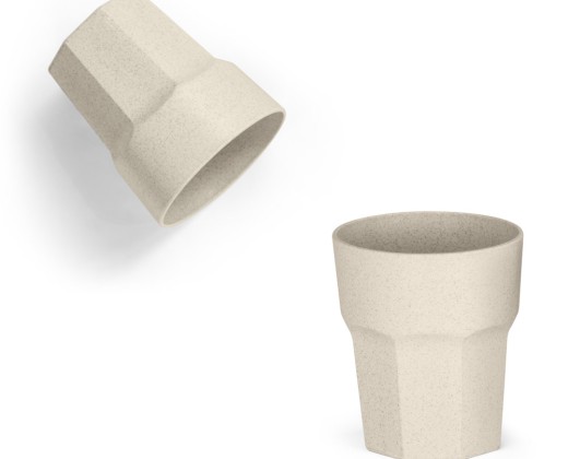 Copo em fibra de arroz (60%) e PP (40%) (400 mL) promocional