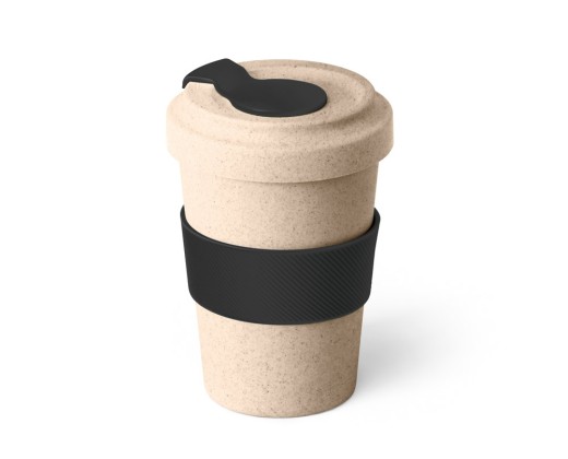 Copo para viagem em fibra de bambu (60%) e PP (40%) (500 mL) promocional