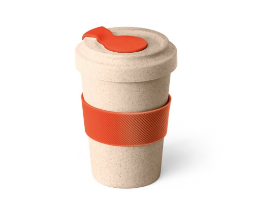 Copo para viagem em fibra de bambu (60%) e PP (40%) (500 mL) promocional
