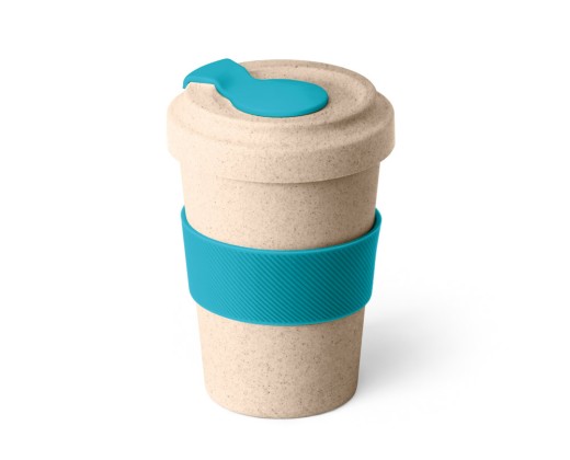Copo para viagem em fibra de bambu (60%) e PP (40%) (500 mL) promocional