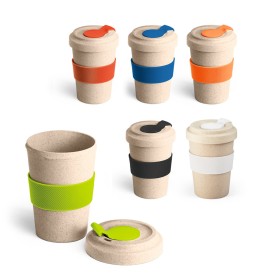 Copo para viagem em fibra de bambu (60%) e PP (40%) (500 mL) promocional