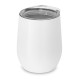 Copo de viagem em aço inox, térmico com parede dupla isolada a vácuo (400 mL) com logotipo