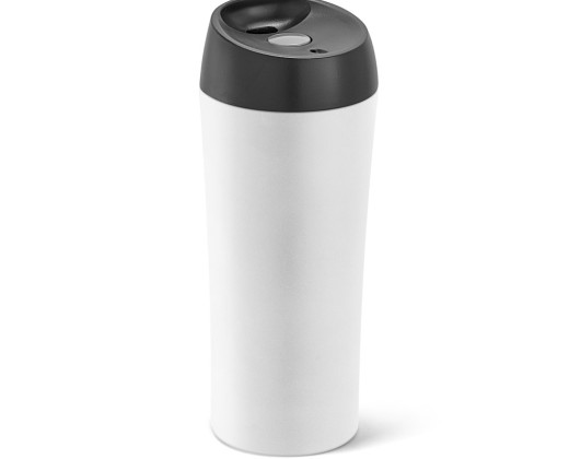 Copo de viagem térmico em aço inox de parede dupla isolada a ar (470 mL) promocional