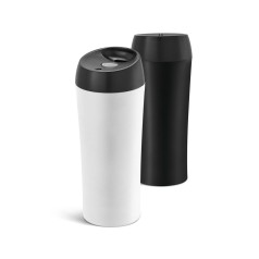 Copo de viagem térmico em aço inox de parede dupla isolada a ar (470 mL) promocional