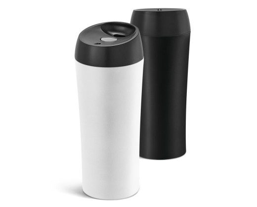 Copo de viagem térmico em aço inox de parede dupla isolada a ar (470 mL) promocional