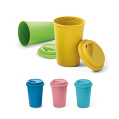 Copo para viagem em fibra de bambu (60%) e PP (40%) (450 mL) corporativo