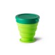 Copo de viagem em silicone com tampa em PP (240 mL) personalizado