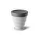 Copo de viagem em silicone com tampa em PP (240 mL) personalizado