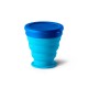 Copo de viagem em silicone com tampa em PP (240 mL) personalizado